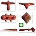 Lungcha 6 Types, 7 Piece Set Traditional Thai Massage Reflexology Wooden Stick Tool Acupuncture Point Gua Sha (Set of 6 Types Full Body Massage)