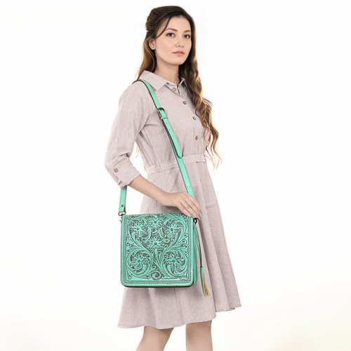 American Darling Clutch Hand Tooled Genuine Leather Western Women Bag Handbag Purse | Purses for Cute2