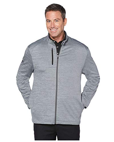Callaway Stretch Performance Full Zip Jacket, Medium Grey Heather, XXX Large