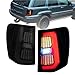 HJKLBNM Pair LED Taillights Compatible With 1999 2000 2001 2002 2003 2004 Jeep Grand Cherokee MK2 WJ Taillamp Rear Lamp Brake Fog Turn Signal Light(RED)