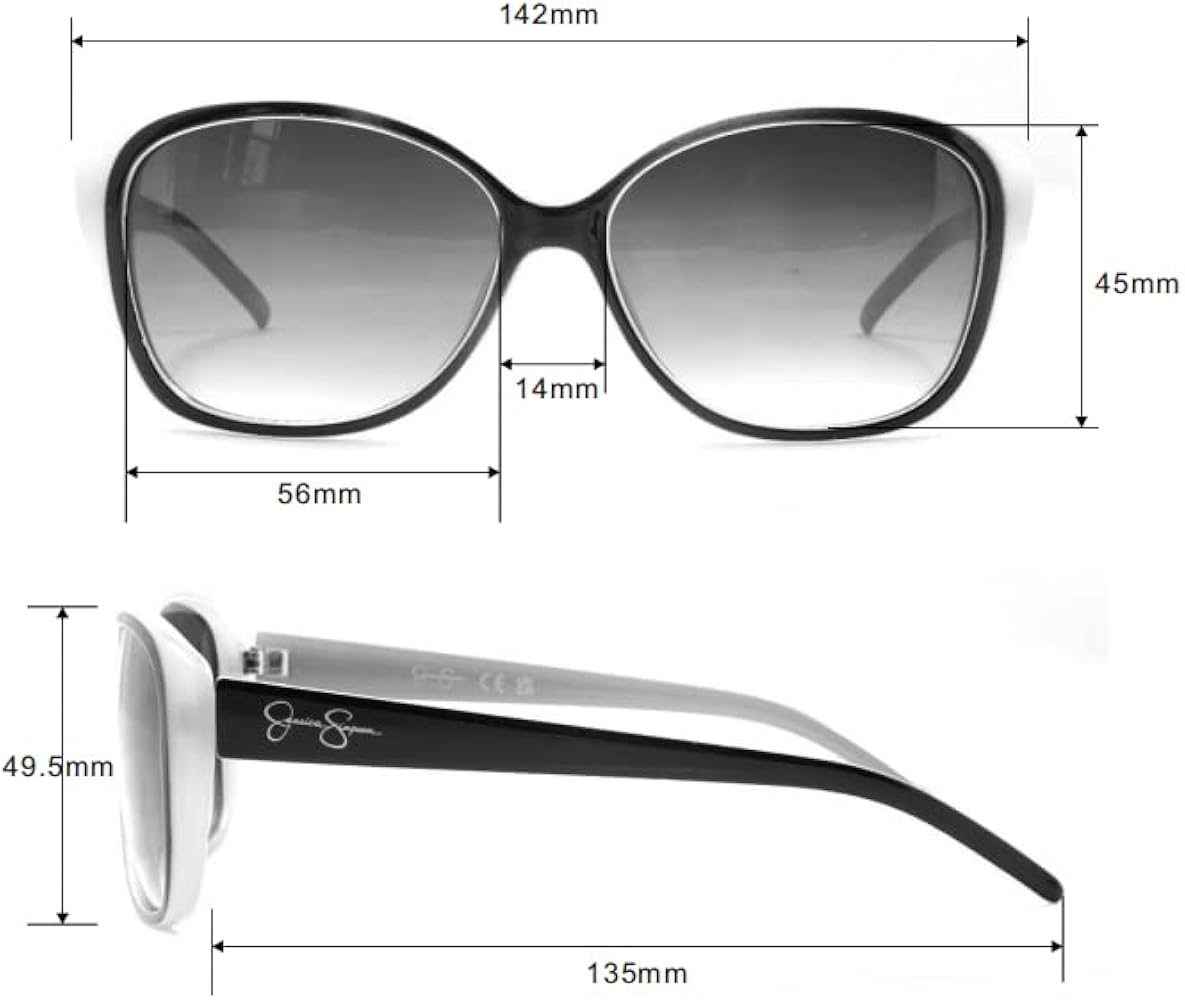 Amazon.com: Jessica Simpson Womens J5012 Retro Cat Eye Sunglasses