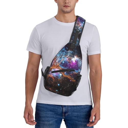 Bolso tipo bandolera Universo Galaxia para senderismo miniatura 7