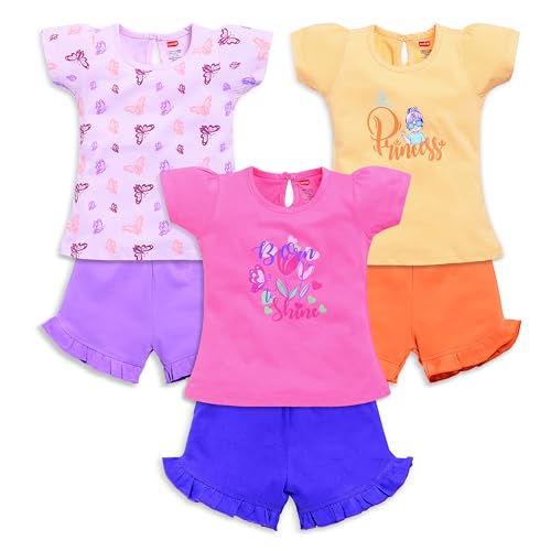 LuvLap Baby Girls Regular Fit 100% Cotton Half Sleeves Girls Top ...