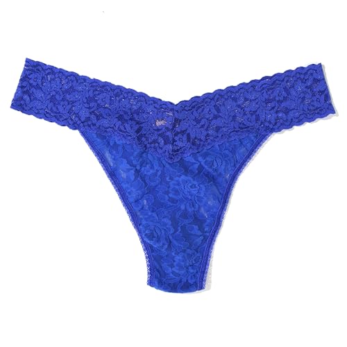hanky panky - Signature Lace Original Rise Thongs: Summer Edition| One Size 4-14 | Lace Lingerie Underwear | 3 or 5 pack4