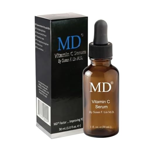 MD Factor Face Serum – Anti-Aging Face Serum with Vitamin C in L-Ascorbic Acid Form for Face & Body – Ideal for Fine Lines & Wrinkles Removal, Dark Spot Reduction & Collagen Production