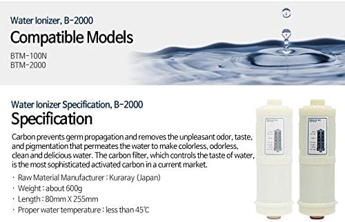 Miniatura 3 de Biontech - Juego de filtros ionizadores de agua para BTM-2000, BTM-100N