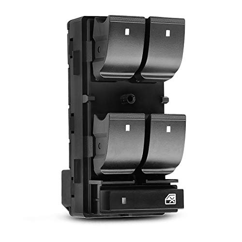 Power Window Switch 20945129 Compatible with Chevy Silverado 2007-2013 GMC Sierra 1500 2500HD 3500HD Yukon Chevrolet Traverse HHR Front Left Driver Power Master Control