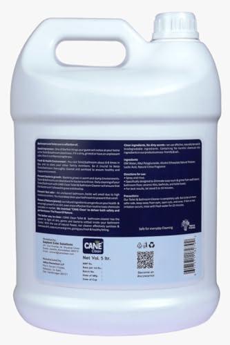 Image of Bathroom & Toilet Cleaner | Citrus Fresh Scent | Eco-Friendly, Plant-Based & Biodegradable Formula | Non-Toxic, Acid-Free Stain Remover for Taps, Tiles, Showers & Toilet Bowls (5 L)