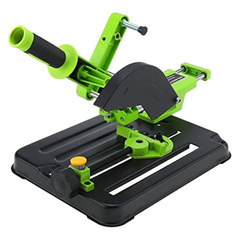 YaeTek Upgraded Angle Grinder Stand 45 Degree Clamp Angle Grinder Holder Bracket with Slide Handle for 100-125 Angle Grinder Cover
