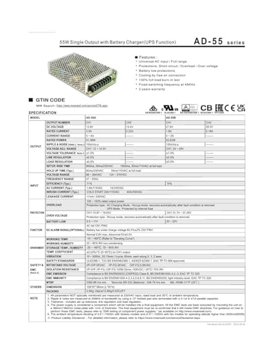 Batterie AD-55A alimentation de remplacement contre les micro-coupures - 3