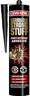EVO-STIK Seriously Strong Stuff Fast Setting Adhesive, Sets in 15 minutes, Colour: White, 290ml
