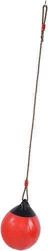 Miniatura 9 de CHICIRIS Children Inflatable Ball Swing Seat Durable Hanging Rope Chain for Indoor Outdoor Garden, Plastic Red Small Swing for Kids Playing