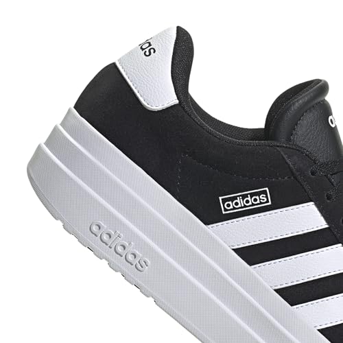 Image of adidas Womens Vl Court Bold Lace Up Sneakers Shoes Casual - Pink