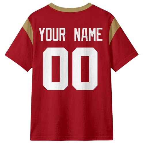Image of T-Shirt Custom Crewneck Short Sleeve for Men Gifts | Custom T-Shirt Personalized Name and Number