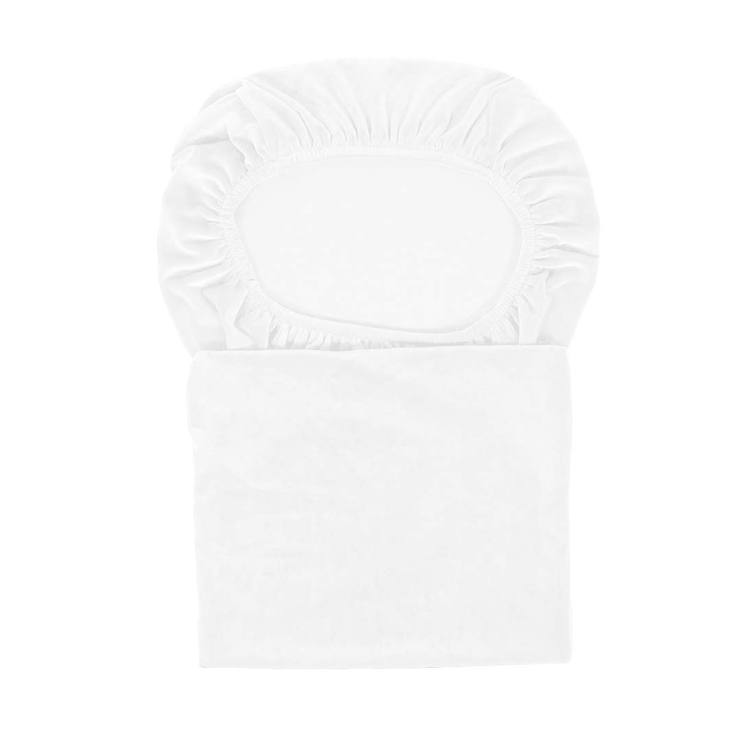 LANSHENG Fundas Cubiertas de Silla XL,Spandex elástico con Banda elástica, Fundas de Terciopelo para Silla de Comedor Grande para Restaurante, Banquete de Fiesta de Hotel (Blanco,4 Fundas(XL))