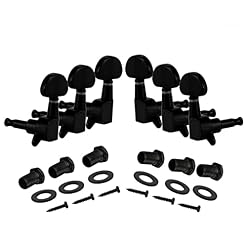 FLFL Chevilles Cordes Guitare Noir Guitare Acoustique Tuning Chevilles Mécaniques Mécaniques 3L3R 6PCS Guitare Pièces… - Les Beatles, Paul McCartney, John Lennon, RIngo Starr, George Harrison