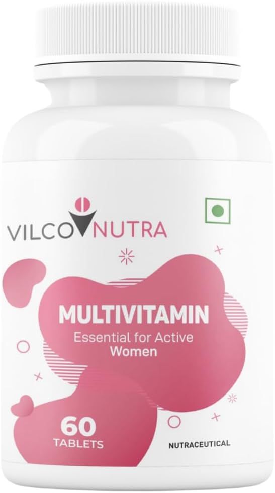 Vilco NutraMultivitamin Tablets Essential for Active Women, 60 Tablets