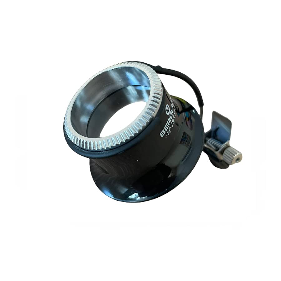 Bergeon 7913-3 Brillen-Uhrmacherlupe mit Clip, 3,3-fach-Uhrenwerkzeug, Schwarz, Modern