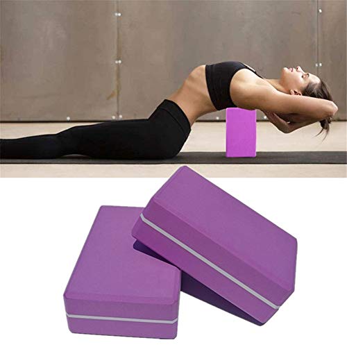 Yoga Block Foam Pilates Block Yoga Starter Kit Pilates Blocks Pilates Head Block Yoga Block Foam High Density Foam Block Yoga Set purple,1pc