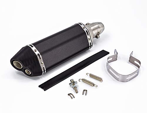 Wetoto Universal 1.5-2\" Inlet Motorcycles Scooters Exhaust Muffler Pipe with Removable DB Killer fit for Z750 CBR125 CB400 Z800 ZX-6R ZX-10R GSXR