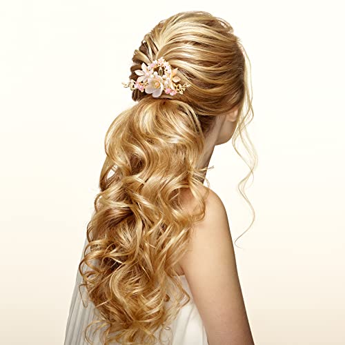 Hinzic 5Pcs Chinese Hair Stick Flowers Pearl Hair Pins Set Classical Tassel Hair Clips For Women Hanfu Lover Gift Wedding #TOP2