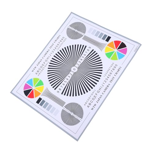 Homoyoyo Lens Test Chart and Calibration Card for Cctv Security Camera Focus Alignment, Wheel Chart System Test Accessory for Indoor and Outdoor Monitoring (40×30cm Adhesive