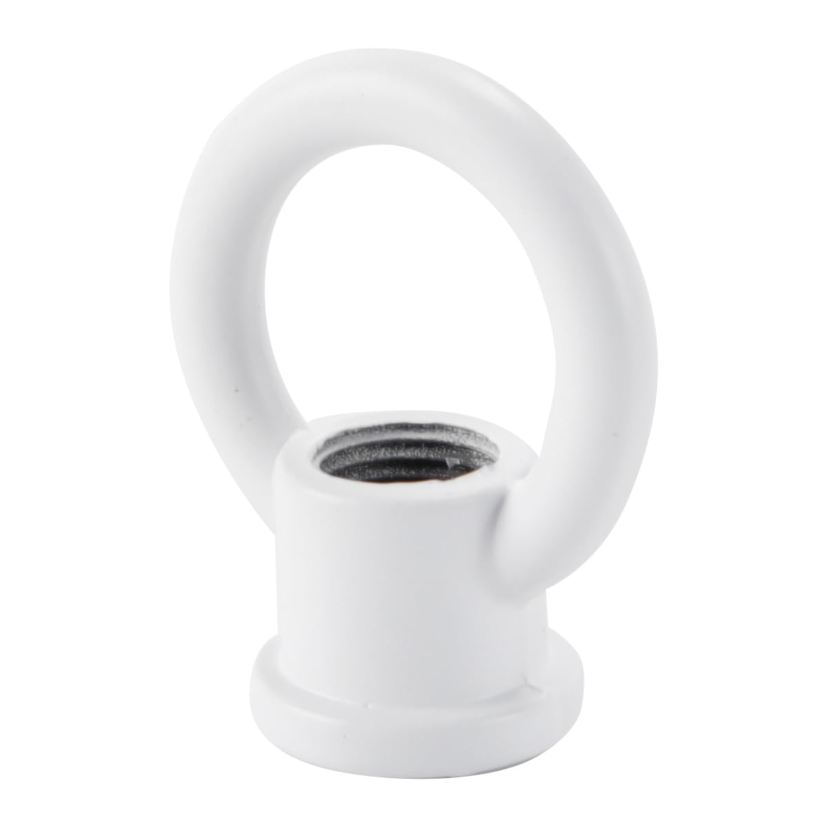2 pezzi di dadi ad occhiello, gancio portante per lampada a sospensione da bancone da bar, filettatura M10 da 29 x 35 mm, anello femmina per lampada a sospensione e lampadario (bianco)