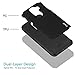 J&D Case Compatible for Galaxy J8 Case, Heavy Duty Dual Layer Hybrid Shock Proof Protective Rugged Bumper Case for Samsung Galaxy J8 Case, Black