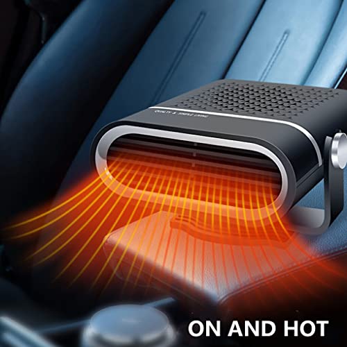 WIUSOODE Aquecedor elétrico automotivo inverno baixo ruído 360 graus painel 150 w grande angular ven