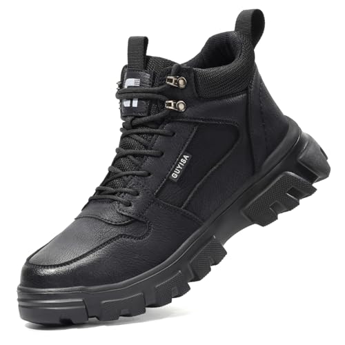 黒い安全ブーツ ジッパー付き　編上靴 楽天市場】メンズ 安全靴 工事現場 防刺 ワークマン 長靴 建設