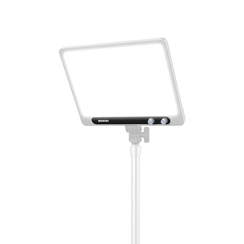 amaran Verge Bi-Color Edge-lit Rectangular Panel,26W Soft LED Video Light Adjustable CCT,APP Control Professional Studio Light for Streaming, Gaming Studio,Recording and Video Conferencing (White) - White