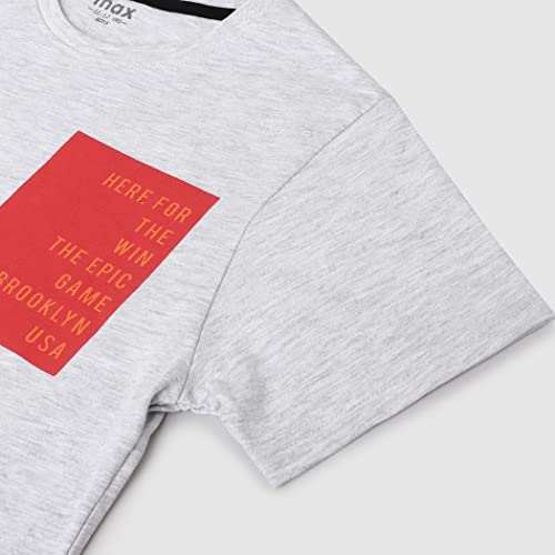 Image of Max Boys Printed Crew Neck T-shirt