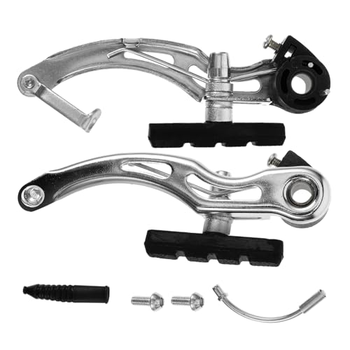 GOOHOCHY 1pair Professional Bike Brake Calipers Sturdy Construction Enhanced Braking Effect Suitable for Mountain Road Convenient Installation Noise Reduction Brake Pads