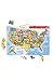Janod Magnetic USA Map, 19.7-Inches x 13.4-Inches