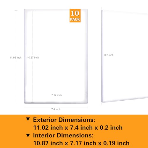Image of 10ct Current Comic Book Toploaders - Modern Comic Book Top loaders, Crystal Clear Regular Comic Book Topload, Premium PVC Comic Book Holder, Crystal Clear Protection for Display, Storage, Collection