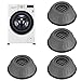 4 Stück Waschmaschinen Untergestell, Gummimatte, Waschmaschine Fußpolster, Vibrationsdämpfer Stoßfest Anti Rutsch, Waschmaschine Antivibrationsmatte für Waschmaschine Trockner Möbel