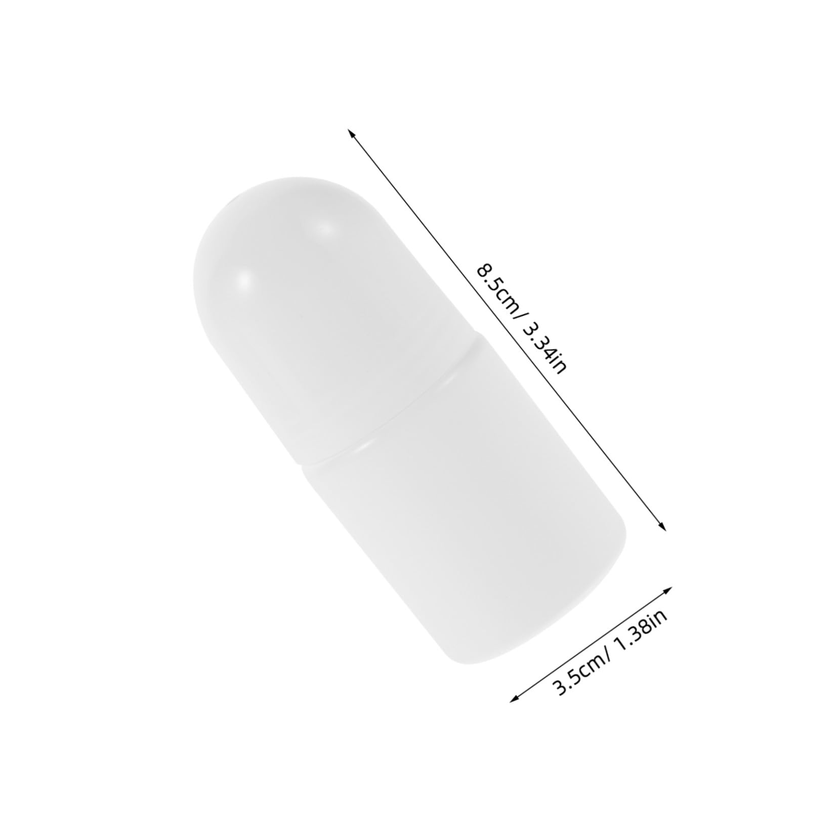 Veemoon 30 Stück Rolle On Fläschchen 50ml aus Kunststoff, Weiß