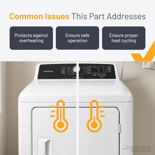 Image of Smart Choice 137032600 Thermal Limiter & 3204267 High Limit Thermostat Kit Compatible with Frigidaire, Compatible with Electrolux Dryers, Replaces AP4368739 AP2131477