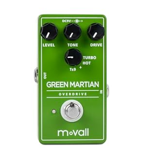 The Movall Green Martian delivers a warm, creamy overdrive. It enhances your tone with a harmonically rich, tube-like saturation. It's like having the soul of a vintage amplifier in a compact box at your feet. It carves out a sweet spot in the midran...