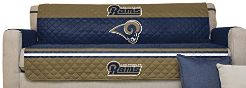 Pegasus Home Fashions NFL Sofa Couch Reversible Furniture Protector with Elastic Straps, 75-inches by 110-inches