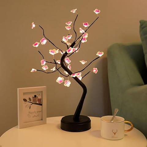 PXBNIUYA 36 LED Cherry Blossom Fairy Tree Light Cover