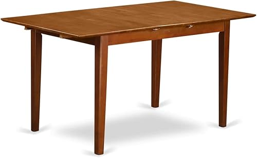 Miniatura 8 de East West Furniture Mesa de comedor rectangular de cocina moderna con hoja de mariposa, 32 x 60 pulgadas, Pst-mah-t