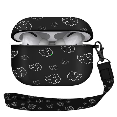 Maxjoy for Airpods Pro 2nd Generation Case Cartoon Cute Anime Design Series Apple Airpod pro 2 Case Cover for Airpods Pro 2 Generation 2022 for Men Women Anime White Cloud Lanyard