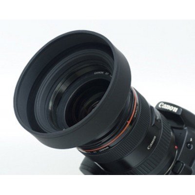 Ayex Pare-Soleil En Caoutchouc Pliable 3 Étages 52 Mm – Anti-Reflets, Filtre Compatible, Ultra Compact