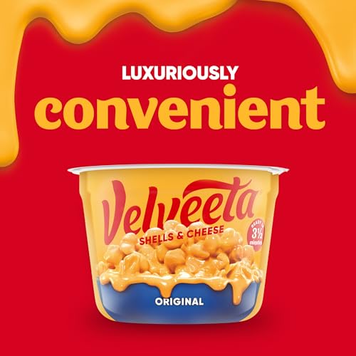 Velveeta Original Shells & Cheese Microwavable Cups, 2.39 oz/68 g (Pack of 12)