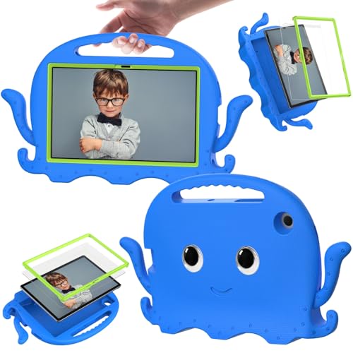 Étui Samsung Galaxy Tab A7 antichoc pour enfants avec bandoulière réglable et coins renforcés