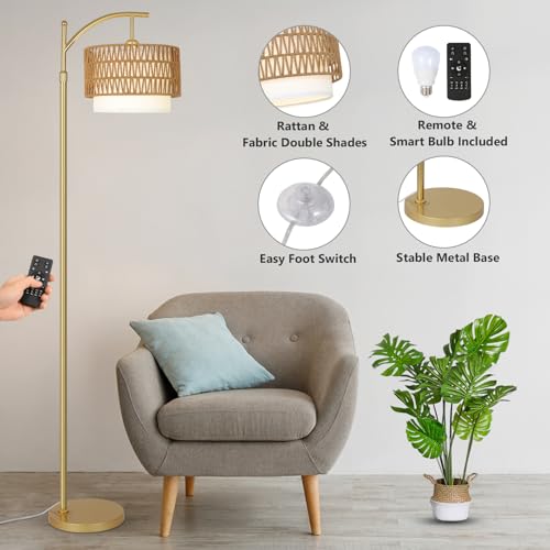 Eyassi 230305B1 Gold Floor Lamps For Living Room thumb #2