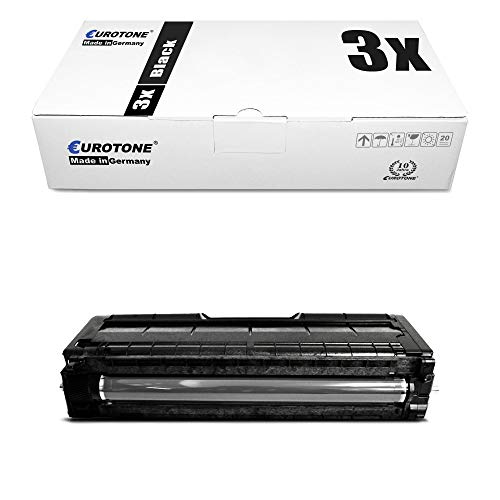 Toner noir Lanier SP C 222 DN pack de 3 cartouches AFD remplace Eurotone ISO 19798