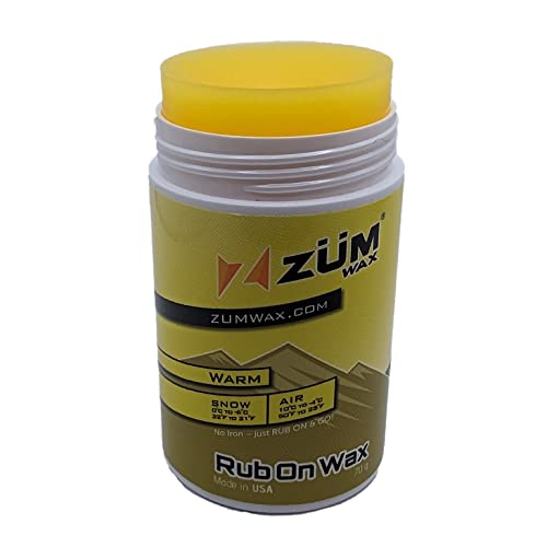 image for ZÜMWAX ZUMWax RUB ON WAX Ski/Snowboard - WARM Temperature - 70 gram -
