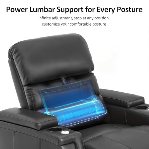 Sillón reclinable eléctrico gris con soporte lumbar miniatura 5